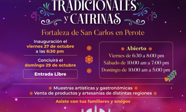 Visita este fin de semana la Muestra de Altares y Catrinas en la Fortaleza de San Carlos