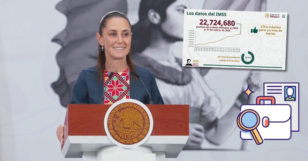 Con Sheinbaum marzo de 2026 es el marzo con más empleo de la historia